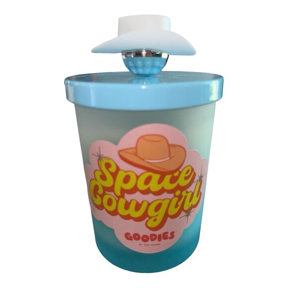 DW Home SPACE COWGIRL Candle Cowboy Hat Disco Ball Lid Western Rodeo Scented NEW - Picture 1 of 5